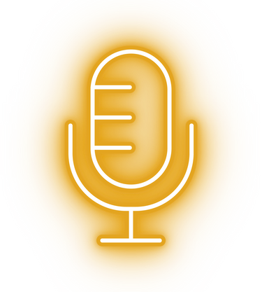 Neon yellow mic icon